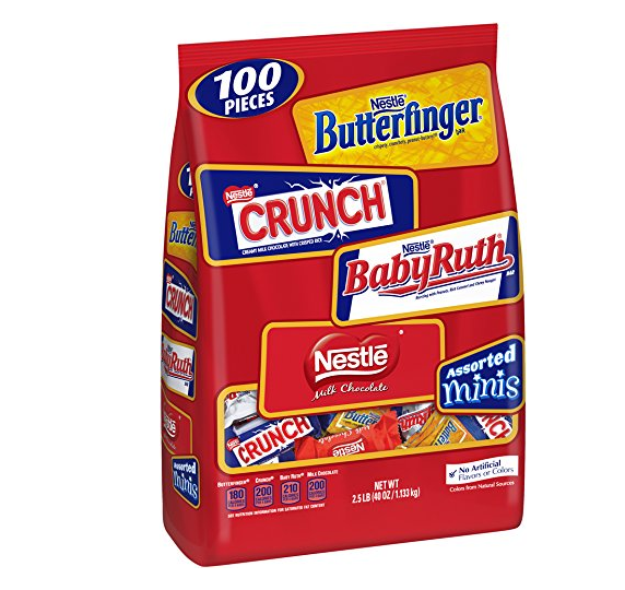 Pack of 100 Nestle chocolate candy bars