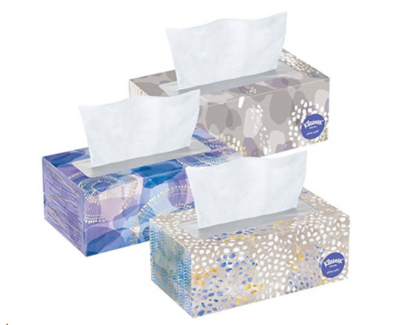 8 cajas de pañuelos Kleenex