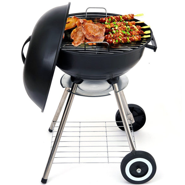 Charcoal Grill 17in with Steel Cooking Grate