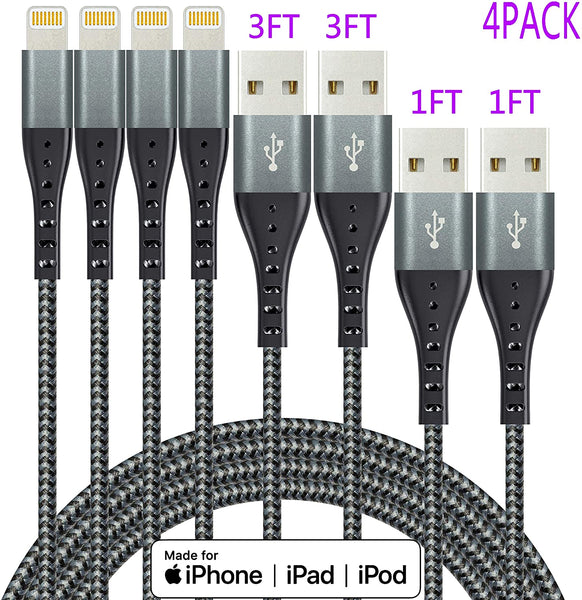 Paquete de 4 cables Lightning