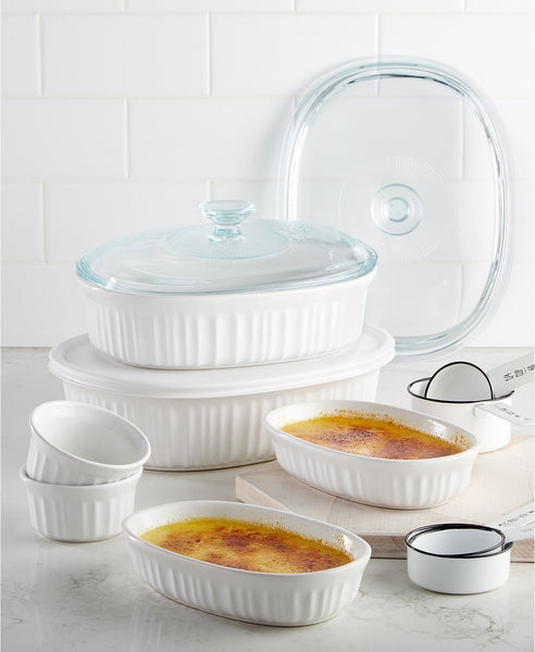 French White 10-Pc. Bakeware Set