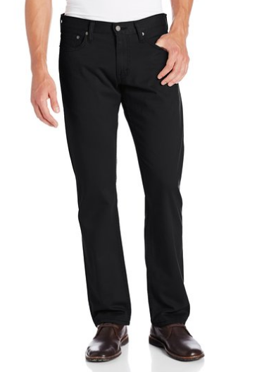 Levi's Straight-Leg Twill Pants - Black