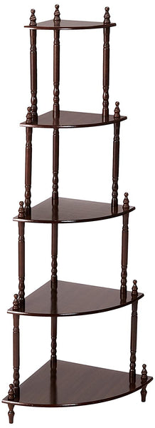 Frenchi Home Furnishing Cherry 5-Tier Corner Stand