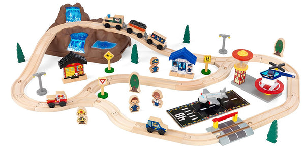 61 piece KidKraft mountain train set