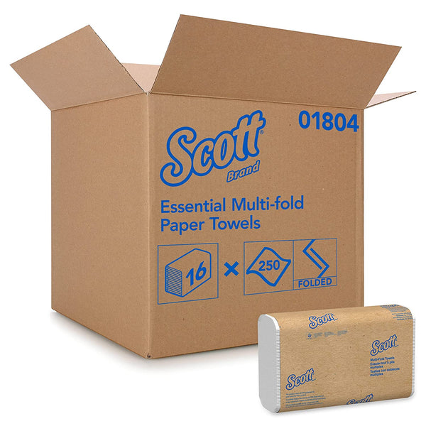16 paquetes de toallas de papel plegables Scott Essential