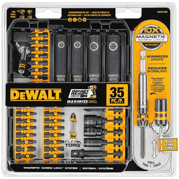 DEWALT 35 piece screw driving set