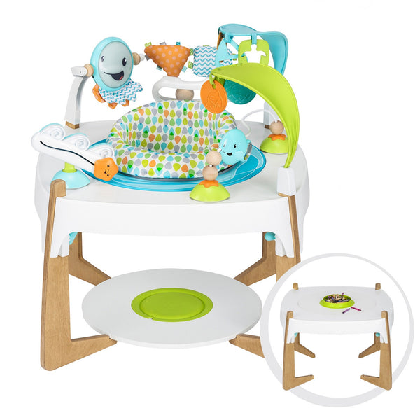 Evenflo ExerSaucer 2-in-1 Activity Center + Art Table, Gleeful Sea