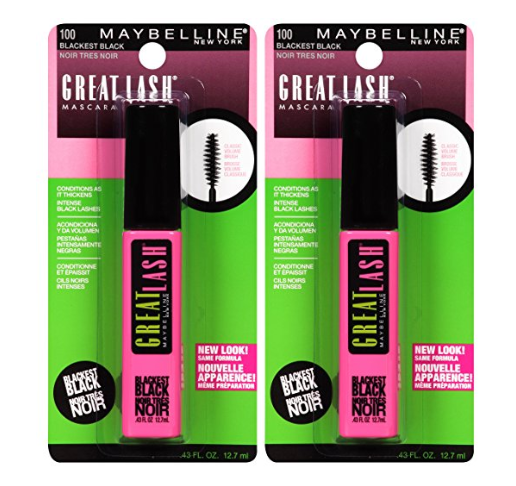 Pack of 2 Maybelline New York Mascara Makeup