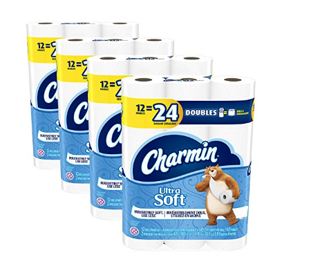 48 rolls of Charmin Ultra Soft toilet paper