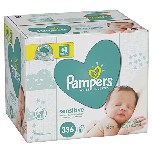 Paquete de 336 toallitas húmedas para bebé Pampers