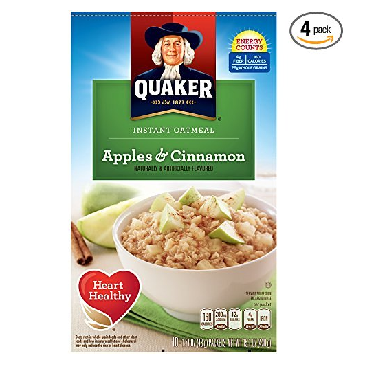 40 Quaker Instant Oatmeal Breakfast Cereals