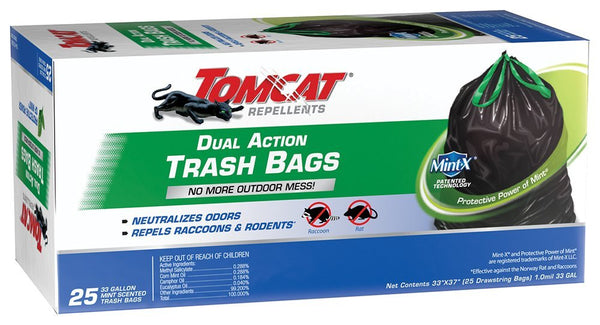 25 Tomcat Dual Action Trash Bags