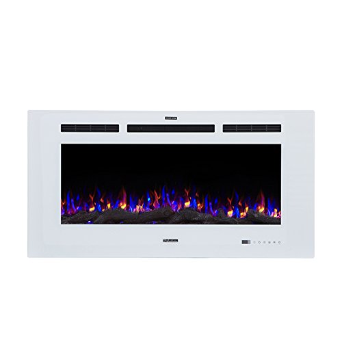 Flameline Dannis 42" 750W/1500W, calentador eléctrico empotrado para chimenea