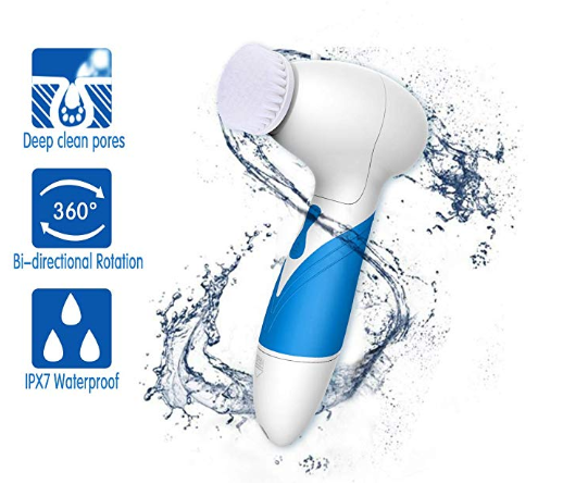 Waterproof Facial Cleansing Brush And Massager