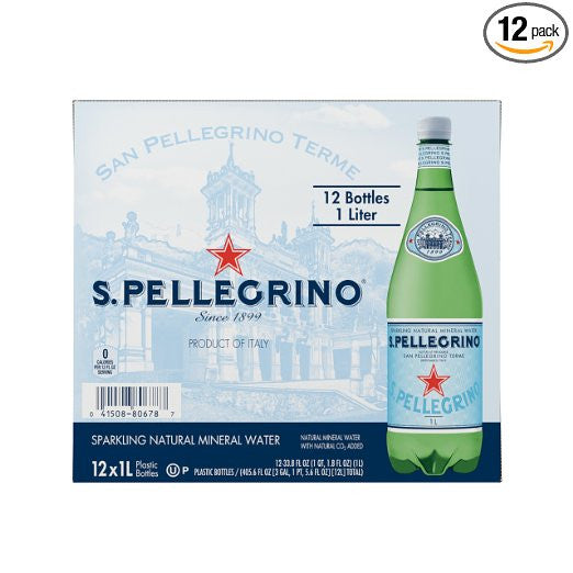 Pack of 12 San Pellegrino Sparkling Natural Water