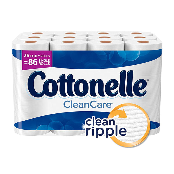 36 Family Rolls of Cottonelle toilet paper