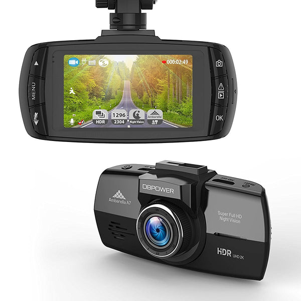 Wide angle dash cam with loop recording