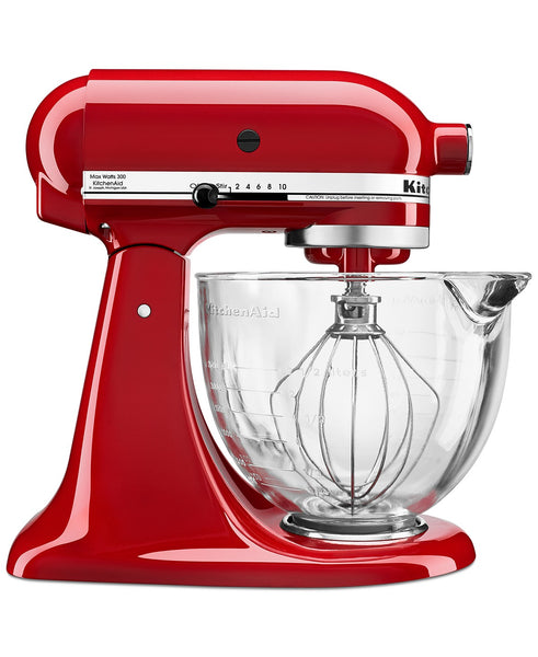 KitchenAid 5 qt. Stand Mixer with Glass Bowl & Flex Edge Beater