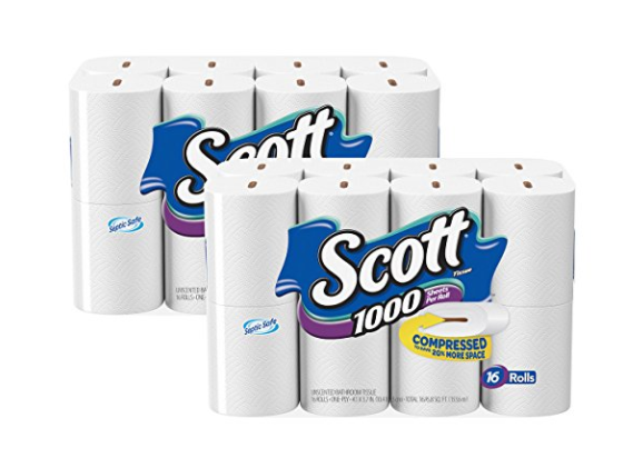 32 big rolls of Scott toilet paper