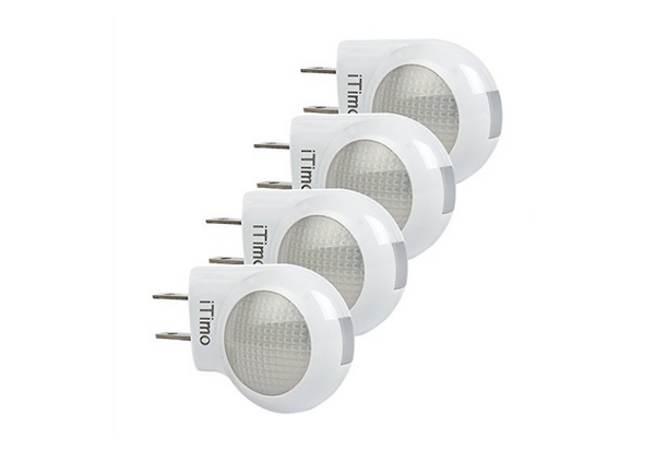 Pack de 4 luces nocturnas LED con sensor