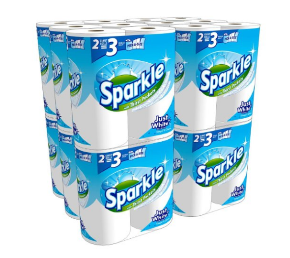 24 Giant Rolls Sparkle Paper Towels