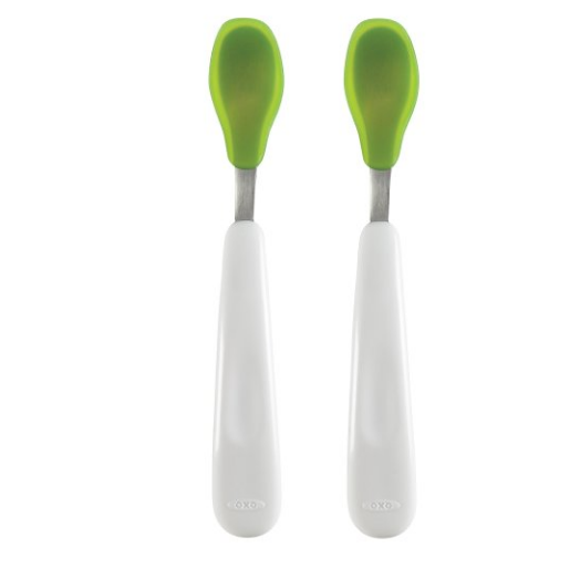 Set of 2 Silicone Feeding Spoon Set