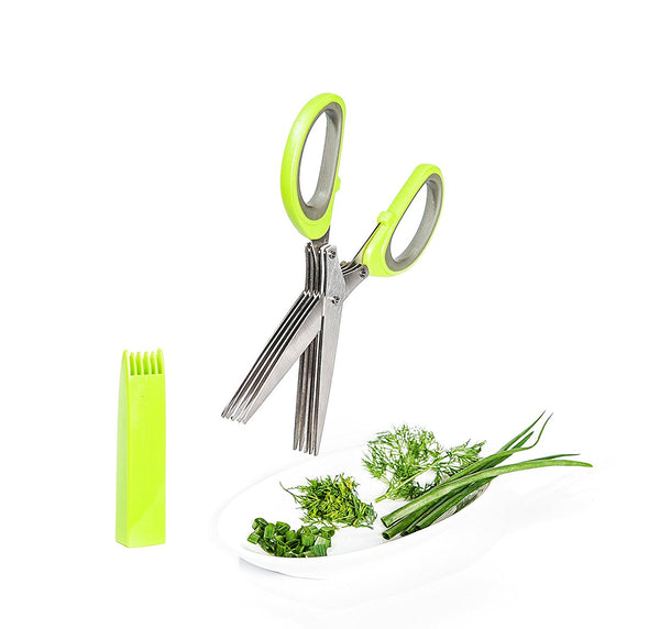 5 Blades Stainless Steel Shears with Cover