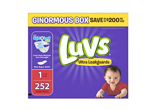 Pack of 252 Size 1 Luvs Diapers