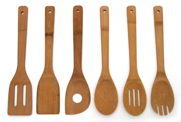 Set of 6 Bamboo Kitchen Tools