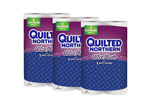 Paquete de 24 papeles higiénicos acolchados Northern Ultra Plush