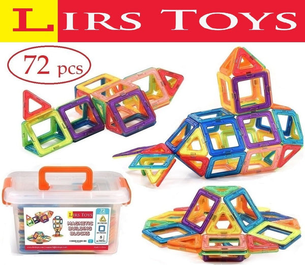 72 piece magnetic building blocks set