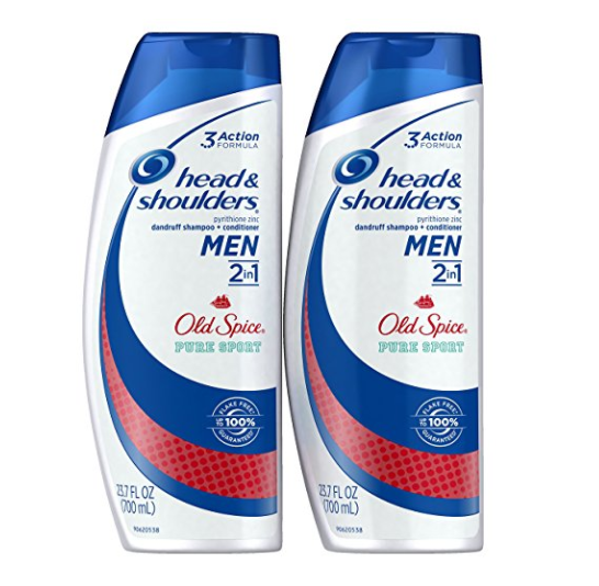 2 botellas de champú y acondicionador Head and Shoulders Old Spice