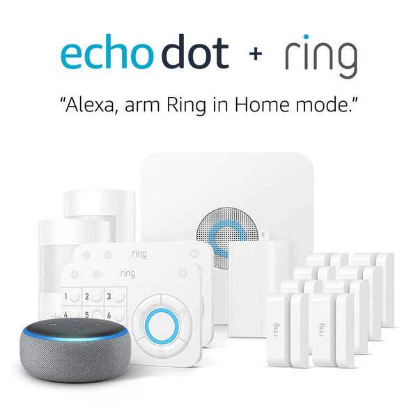 Kit de seguridad para el hogar Ring Alarm de 14 piezas + Echo Dot (3.ª generación)