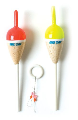 Eagle Claw Balsa Floats, Oval-Slip, 50-Pack