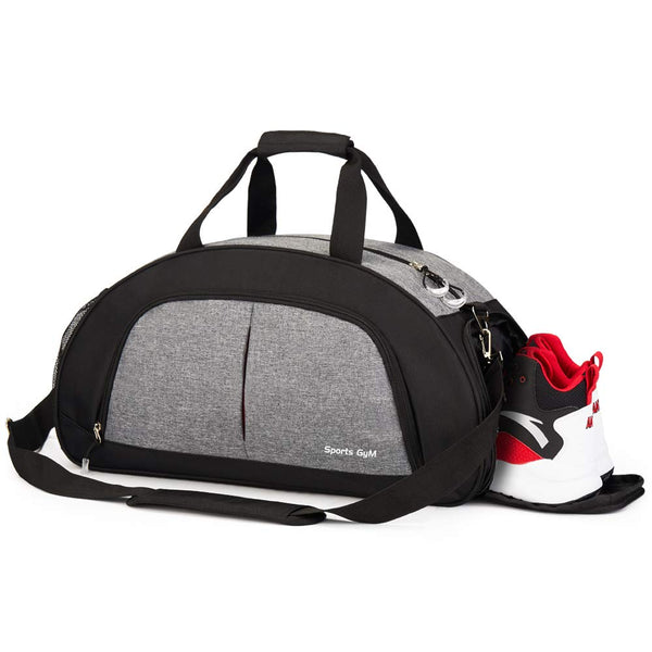 Sports Gym Bag with Wet Pocket & Shoes Compartment (5 Colors)