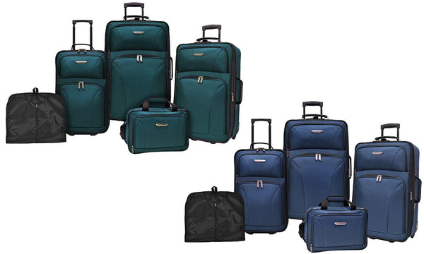 5 Piece Traveler’s Choice Versatile Rolling Luggage Sets