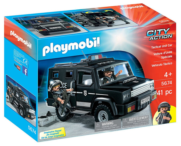 PLAYMOBIL Unidad Táctica Coche Playset