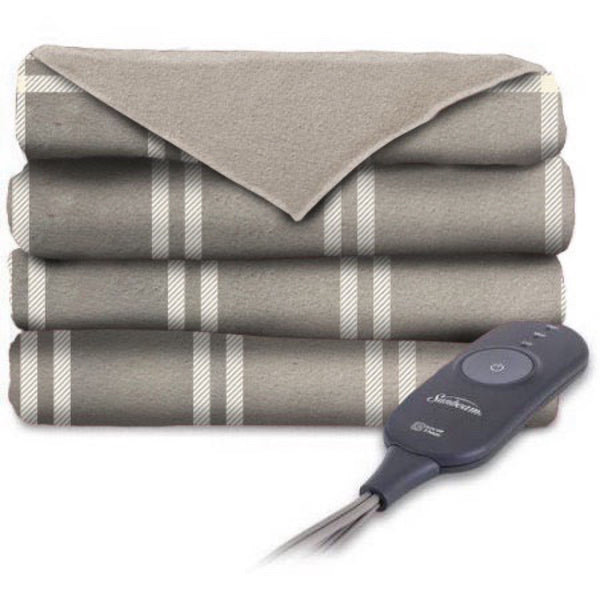 Sunbeam Electric Heated Microplush Throw Blanket (3 Colors)