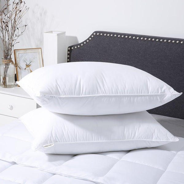 Set of 2 luxury hotel 100% cotton pillows
