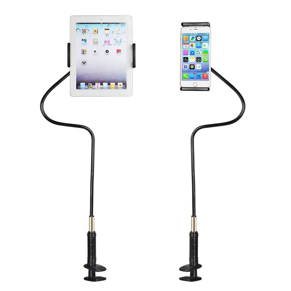 Lazy flexible long arm mount for phone or tablet