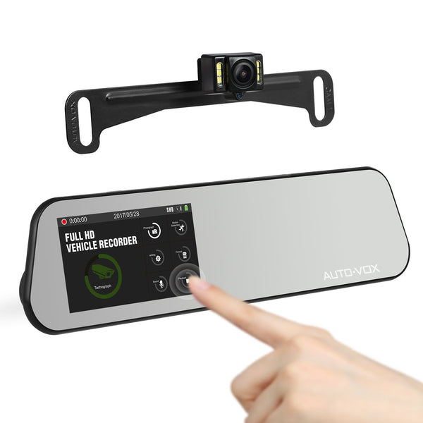 Auto-Vox touch screen dash cam + backup camera kit