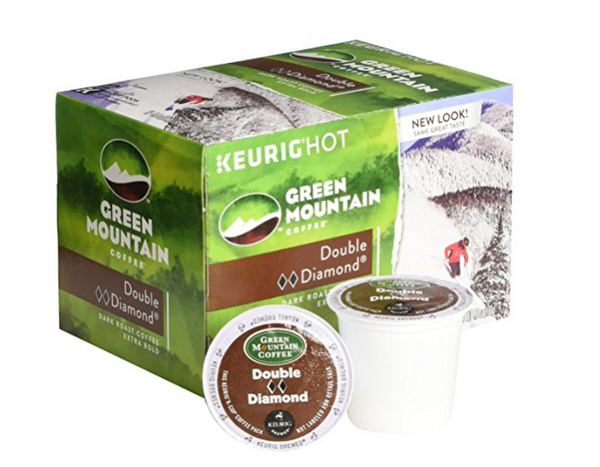 72 K-cups of Green Mountain double diamond coffee