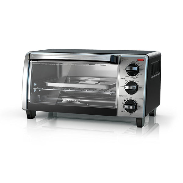 BLACK+DECKER 4-Slice Toaster Oven with Natural Convection