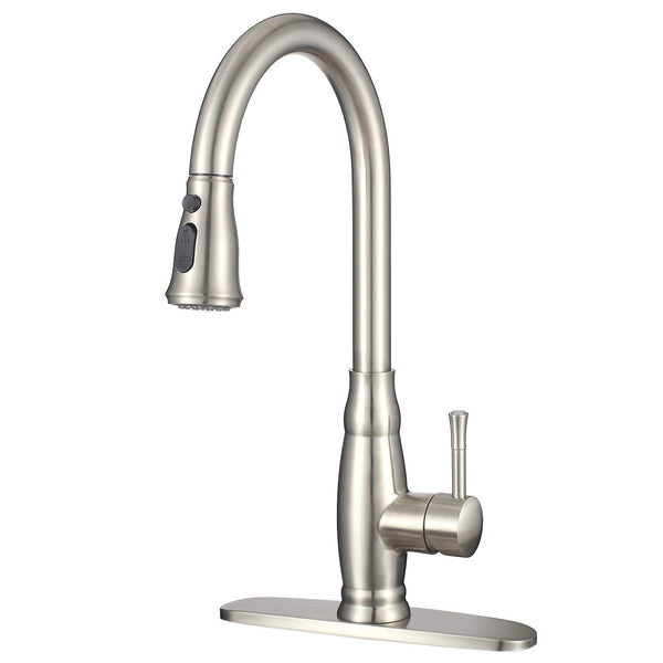 Modern Kitchen Sink Faucet with Pull Down Sprayer