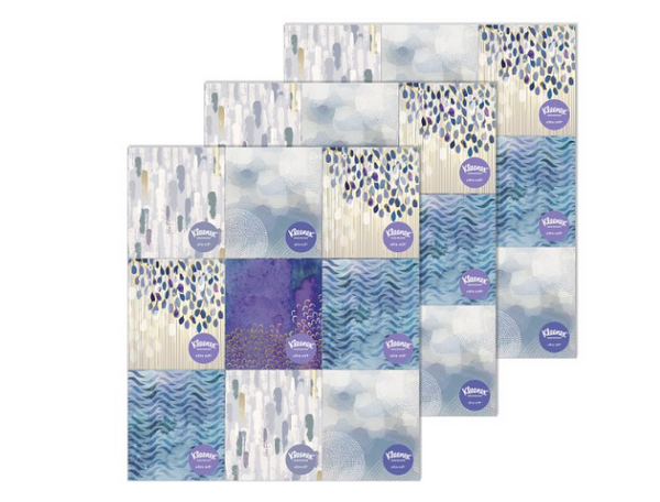 27 cajas de pañuelos Kleenex