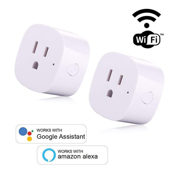 Pack de 2 mini enchufes inteligentes WiFi