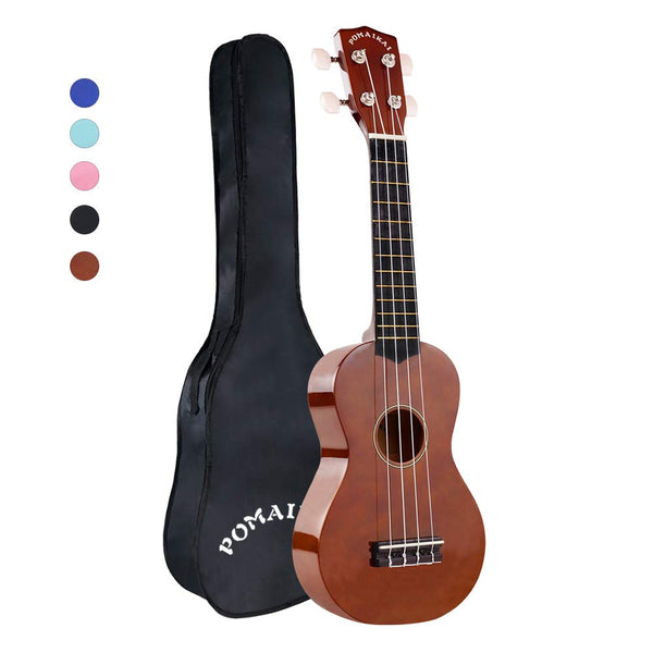 Soprano Wood Ukulele With Gig Bag For Beginners