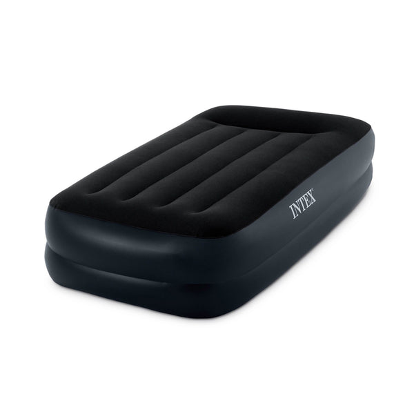 Intex Pillow Rest Raised Airbed with Built-in Pillow and Electric Pump