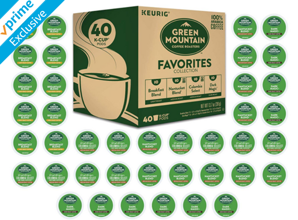 Prime Members: 40-Ct Green Mountain Coffee K-Cups (Variety Pack)