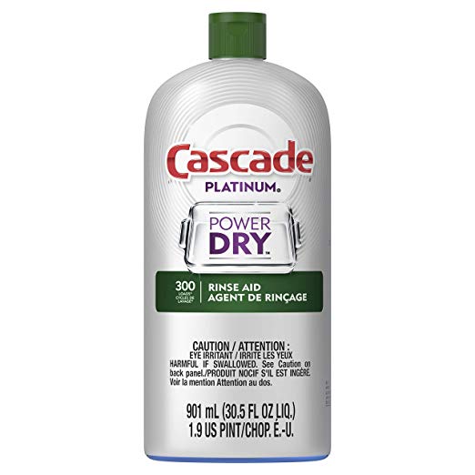 30.5oz Cascade Platinum Dishwasher Rinse Aid